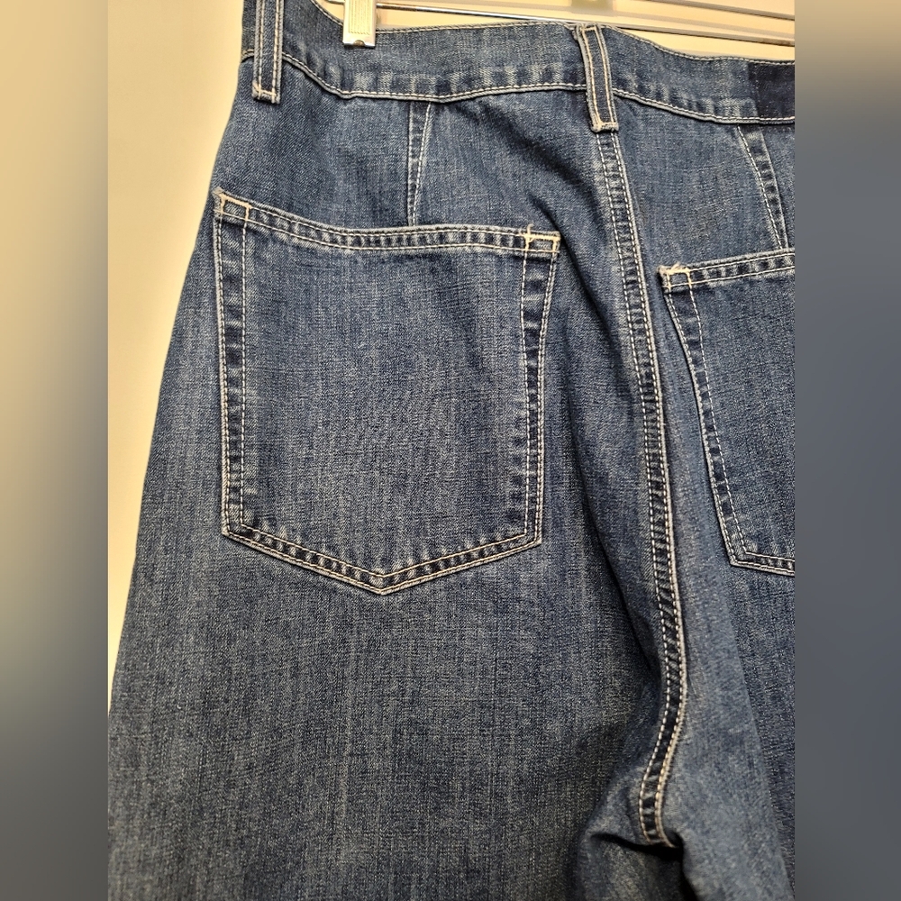 Etica Jeans Womens Sz 31 Blue Iris Relaxed Barrel High Waist Ethically Made NWT - Picture 11 of 15